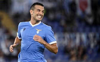 Lazio's Pedro reacts during the Europa League soccer match in Group E between SS Lazio and FK Lokomotiv Moscow at the Olimpico stadium in Rome, Italy, 30 September 2021. ANSA/RICCARDO ANTIMIANI