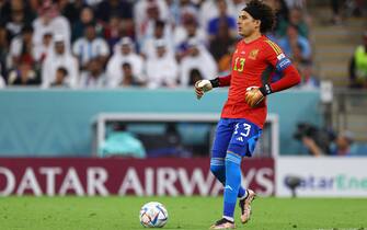 Guillermo Ochoa during the FIFA World Cup Qatar 2022 Group C match between Argentina and Mexico at Lusail Stadium on November 26, 2022 in Lusail City, Qatar. (Photo by Pawel Andrachiewicz/PressFocus/SIPA)