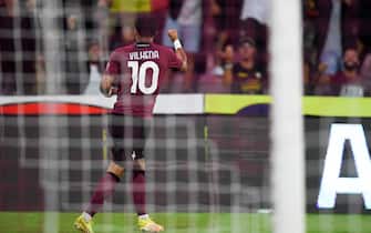 Tonny Vilhena of Salernitanacelebrates after scoring a goal during the  match the Serie A match between US Salernitana and UC Salernitana  at Stadio Arechi, Salerno on August 28, Italy. Photo by Nicola Ianuale