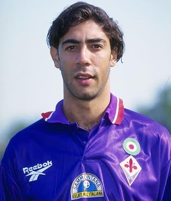 Aug 1996:  A portrait of Manuel Rui Costa of Fiorentina taken during the club photocall. Mandatory Credit: Allsport UK