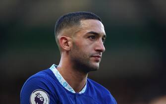 Chelsea's Hakim Ziyech during the Premier League match at Stamford Bridge, London. Picture date: Sunday January 15, 2023.