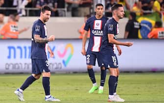 19 Pablo SARABIA (psg) - 30 Lionel Leo MESSI (psg) during the Champions Trophy match between Paris Saint Germain and FC Nantes at Bloomfield Stadium on July 31, 2022 in Tel Aviv, Israel. (Photo by Anthony Bibard/FEP/Icon Sport) - Photo by Icon sport/Sipa USA