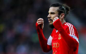 Southampton's Dani Osvaldo in action against Manchester City during the Barclays Premier League match at St Mary's Stadium, Southampton.   (Photo by Chris Ison/PA Images via Getty Images)