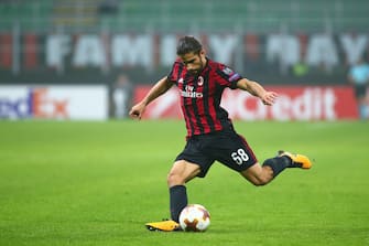 Ricardo Rodriguez of AC Milan during the UEFA Europa League, Group D football match between AC Milan and AEK Athens on October 19, 2017 at San Siro stadium in Milan, Italy - Photo Morgese - Rossini / DPPI