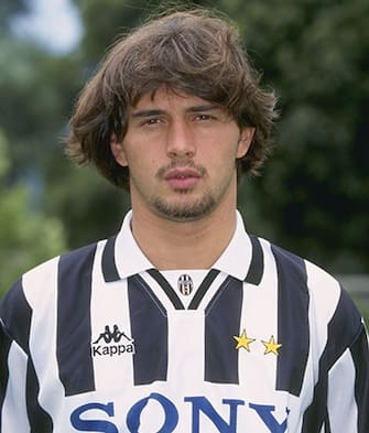 Aug 1996:  A portrait of Alessio Tacchinardi of Juventus taken during the club photocall. Mandatory Credit: Allsport UK