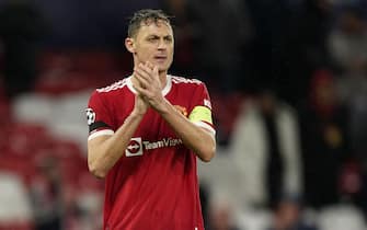 epa09630639 Manchester United's Nemanja Matic reacts after the UEFA Champions League group F soccer match between Manchester United and Young Boys Bern in Manchester, Britain, 08 December 2021.  EPA/Tim Keeton