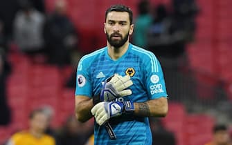 epa07253023 Wolverhampton Wanderers goalkeeper Rui Patricio during the English Premier League soccer match between Tottenham Hotspur and Wolverhampton Wanderers at Wembley Stadium in London, Britain, 29 December 2018.  EPA/NEIL HALL EDITORIAL USE ONLY. No use with unauthorized audio, video, data, fixture lists, club/league logos or 'live' services. Online in-match use limited to 120 images, no video emulation. No use in betting, games or single club/league/player publications.