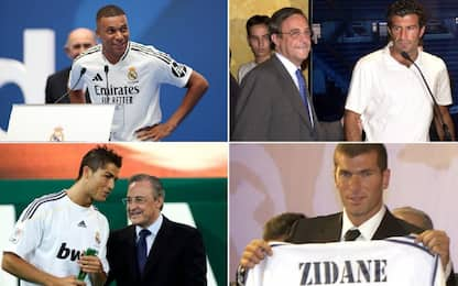 I "galacticos" di Florentino Perez: Mbappé è il 12