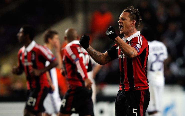 Mexes in Anderlecht-Milan del 2012