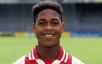 Patrick Kluivert during the team presentation of Ajax Amsterdam in 1994 in Amsterdam, the Netherlands (Photo by VI Images via Getty Images)