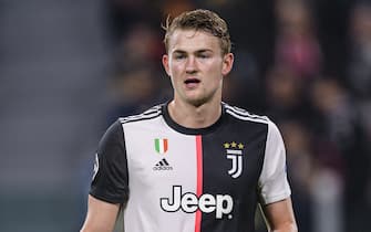 TURIN, ITALY - NOVEMBER 26: Matthijs de Ligt of Juventus walks in the field during the UEFA Champions League group D match between Juventus and Atletico Madrid at Juventus Arena on November 26, 2019 in Turin, Italy. (Photo by Marcio Machado/Eurasia Sport Images/Getty Images)