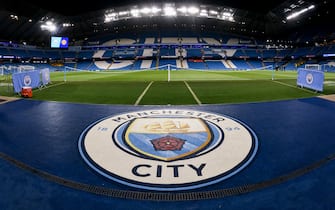 MANCHESTER, ENGLAND - JANUARY 29: A general view of Etihad Stadium ahead of the Carabao Cup Semi Final match between Manchester City and Manchester United at Etihad Stadium on January 29, 2020 in Manchester, England. (Photo by Ash Donelon/Getty Images)