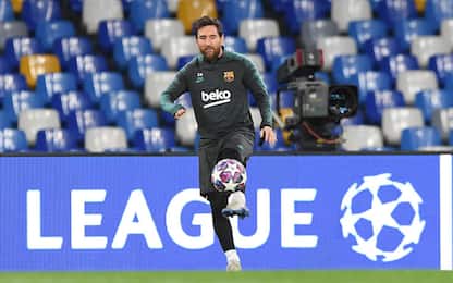 Messi entra al San Paolo: l'emozione di Leo. VIDEO