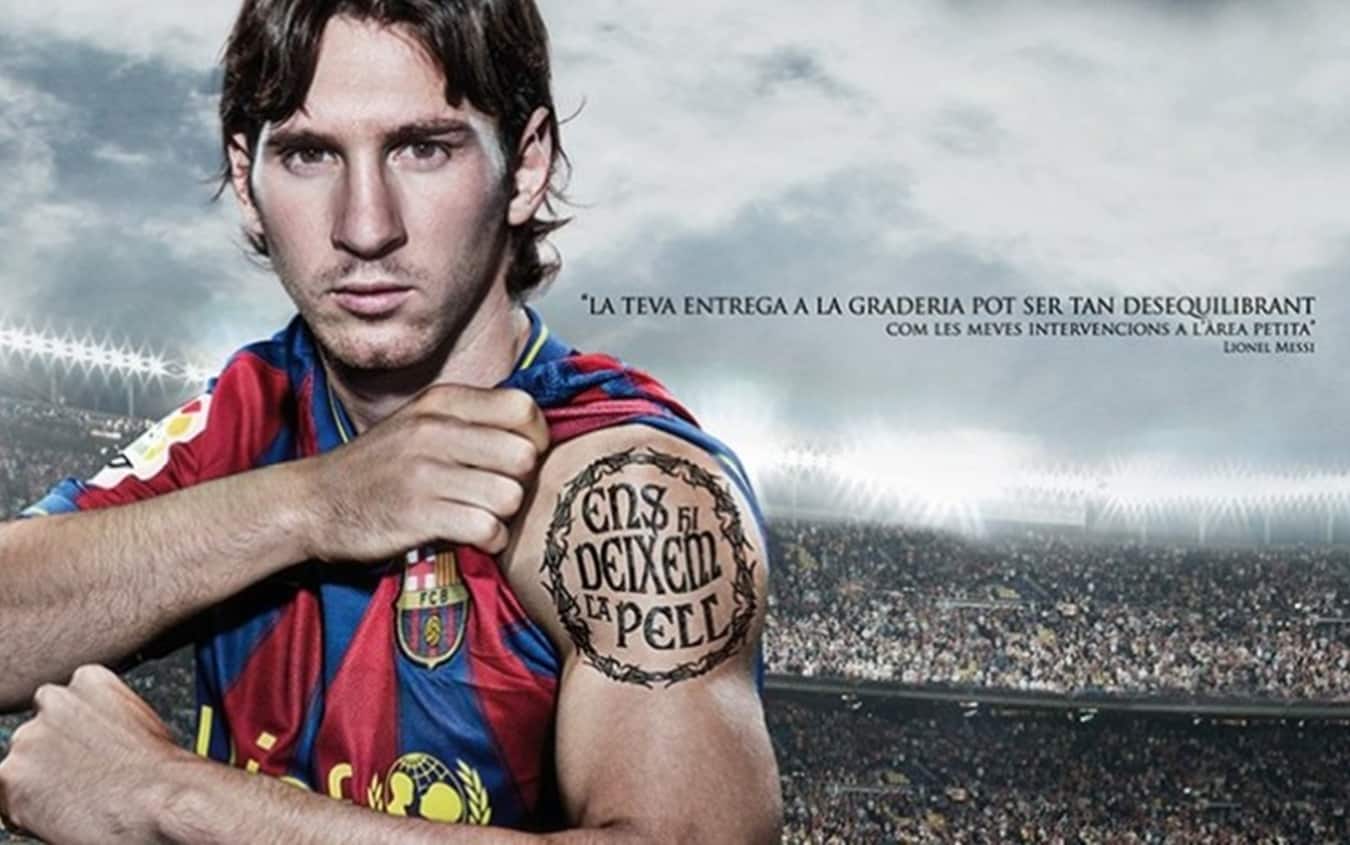 Il tattoo di Messi in catalano: "Venderemo cara la pelle"