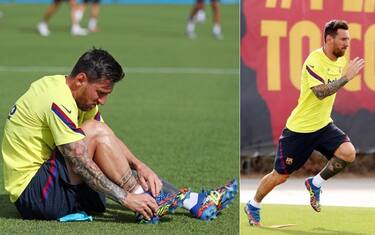 Messi "presenta" le nuove scarpe anti-Napoli. FOTO