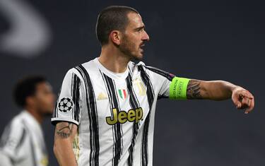 TURIN, ITALY - DECEMBER 02: Leonardo Bonucci of Juventus during the UEFA Champions League Group G stage match between Juventus and Dynamo Kyiv at Allianz Stadium on December 2, 2020 in Turin, Italy. (Photo by Chris Ricco/Getty Images)