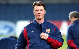 SOCCER LOUIS VAN GAAL B05 - 20021209 - BARCELONA, SPAIN : Barcelona's Dutch coach Louis Van Gaal during their training session at the Camp Nou stadium on Monday 9 December 2002, on the eve their Champions League soccer match against Newscastle.
EPA PHOTO EFE/ALBERT OLIVE
