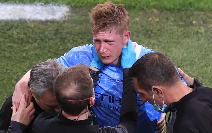 De Bruyne Le News Sull Infortunio Ho Frattura Al Setto Nasale E All Orbita Sto Bene Sky Sport