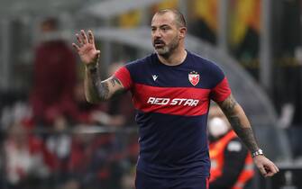 Dejan Stankovic Head coach of FK Crvena zvezda reacts during the UEFA Europa League match at Giuseppe Meazza, Milan. Picture date: 25th February 2021. Picture credit should read: Jonathan Moscrop/Sportimage via PA Images