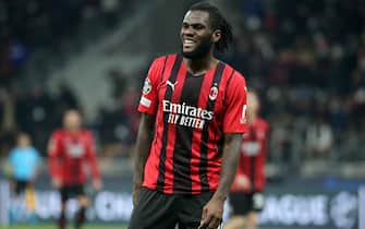 AC Milan’s Franck Kessie reacts during he UEFA Champions League group B soccer match between Ac Milan and Liverpool at Giuseppe Meazza stadium in Milan, 7 December 2021.ANSA / MATTEO BAZZI