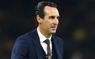 epa09535503 Villareal's head coach Unai Emery during the UEFA Champions League group F soccer match between BSC Young Boys Bern of Switzerland and Villarreal CF of Spain, in Bern, Switzerland, 20 October 2021 (issued 21 October 2021).  EPA/ANTHONY ANEX