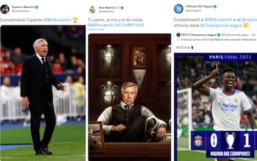 Applausi per Ancelotti: le reazioni sui social