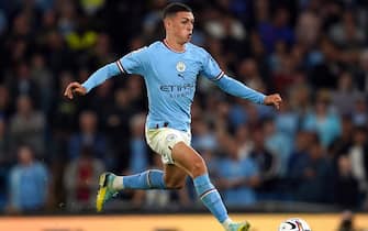 Manchester City's Phil Foden during the Premier League match at the Etihad Stadium, Manchester. Picture date: Wednesday August 31, 2022.