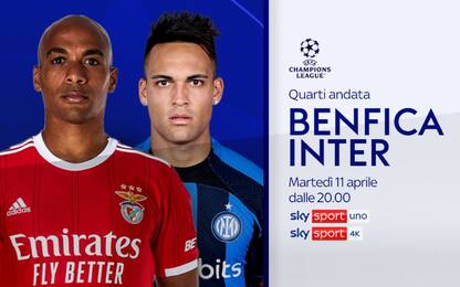 Dove vedere Benfica-Inter in tv