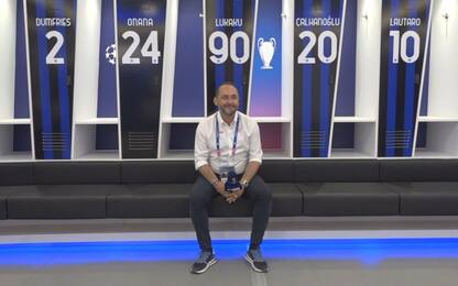 Inter, tour esclusivo nello spogliatoio nerazzurro