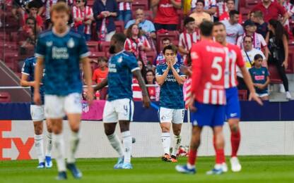 Atletico-Feyenoord 1-1 e Anversa-Shakhtar 1-0 LIVE