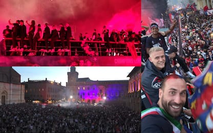 Bologna in festa per la Champions: tutte le FOTO