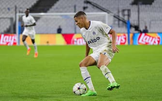 Amine HARIT of Marseille during the UEFA CHAMPIONS LEAGUE football match between Olympique de Marseille and Sporting Clube de Portugal (Group D - Matchday 3) at Orange Velodrome stadium on October 4, 2022 in Marseille, France.