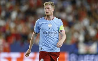 Kevin De Bruyne of Manchester City during the UEFA Champions League Group G match between Sevilla FC and Manchester City played at Sanchez Pizjuan Stadum on Sep 6, 2022 in Sevilla, Spain. (Photo by Antonio Pozo / PRESSIN)  (Photo by pressinphoto/Sipa USA)