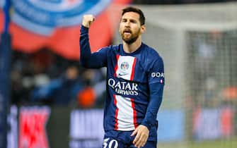 Lionel Messi of PSG celebrates during the UEFA Champions League, Group H football match between Paris Saint-Germain and Maccabi Haifa on October 25, 2022 at Parc des Princes stadium in Paris, France - Photo: Elyse Lopez/DPPI/LiveMedia