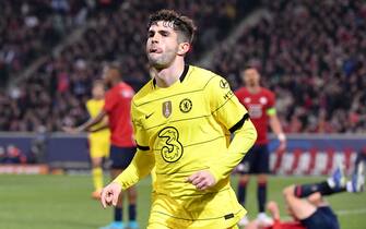 10 Christian PULISIC (che) during the UEFA Champions League, round of 16, second leg match between Lille and Chelsea at Stade Pierre Mauroy on March 16, 2022 in Lille, France. (Photo by Anthony Bibard/FEP/Icon Sport) - Photo by Icon sport/Sipa USA