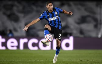 MADRID, SPAIN - November 03, 2020: Achraf Hakimi of FC Internazionale in action during the Champions League Group B football match between Real Madrid CF and FC Internazionale. Real Madrid CF won 3-2 over FC Internazionale. (Photo by Nicolò Campo/Sipa USA)