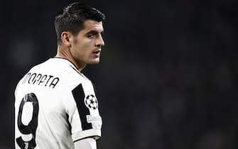 TURIN, ITALY - November 02, 2021: Alvaro Morata of Juventus FC looks on during the UEFA Champions League football match between Juventus FC and FC Zenit Saint Petersburg. (Photo by NicolÃ² Campo/Sipa USA)