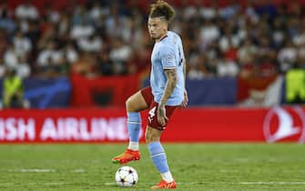 Kalvin Philips of Manchester City during the UEFA Champions League Group G match between Sevilla FC and Manchester City played at Sanchez Pizjuan Stadum on Sep 6, 2022 in Sevilla, Spain. (Photo by Antonio Pozo / PRESSIN)  (Photo by pressinphoto/Sipa USA)