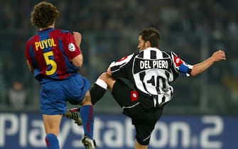 ***** Collection Juventus *****

&#xa9; MARCO ROSI \ LAPRESSE
9-04-2003 TORINO
SPORT - CALCIO
CHAMPIONS LEAGUE  JUVENTUS - F.C. BARCELLONA
NELLA FOTO CARLOS PUYOL E ALESSANDRO DEL PIERO