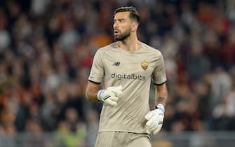 Rui Patrício of AS Roma during football Match at Stadio Olimpico, Roma v Leicester City on May 5, 2022 in Rome, Italy. 
(Photo by AllShotLive/Sipa USA)