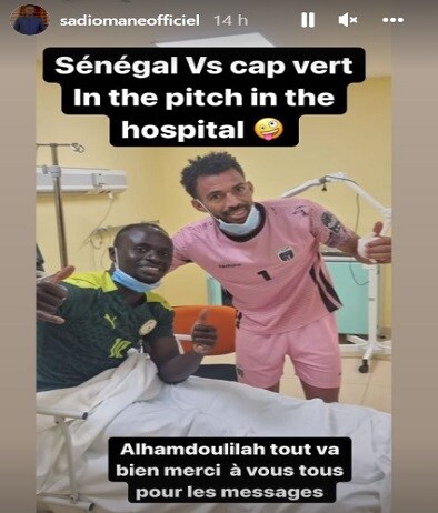 Il messaggio di Sadio Mané su Instagram