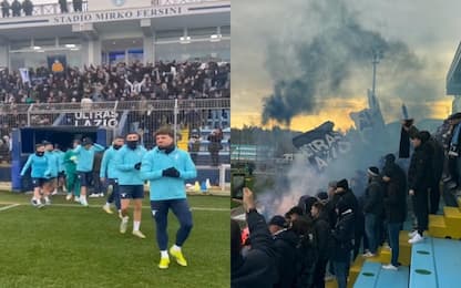 I tifosi spingono la Lazio: in 1000 a Formello