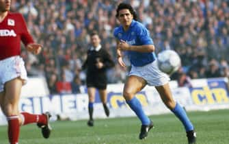© LaPresseSportCalcioNapoli Anni '80Nella foto: Andrea Carnevale