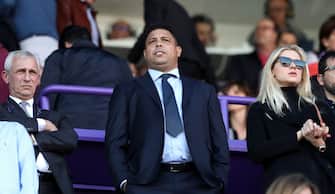 VALLADOLID, SPAIN - FEBRUARY 23: Ronaldo Nazario, Chairman of Real Valladolid looks on prior to the La Liga match between Real Valladolid CF and RCD Espanyol at Jose Zorrilla on February 23, 2020 in Valladolid, Spain. (Photo by Angel Martinez/Getty Images)