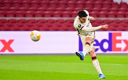 "La bomba di Ibanez": Ajax-Roma 1-2, festa social