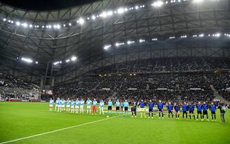 MARSEILLE, FRANCE - NOVEMBER 04: A general view prior  the UEFA Europa League group E match between Olympique Marseille and SS Lazio at Stade Velodrome on November 04, 2021 in Marseille, France. (Photo by Marco Rosi - SS Lazio/Getty Images)