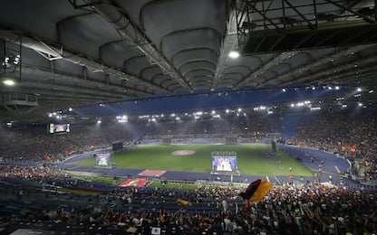 Tutti all'Olimpico: maxischermi per Roma-Siviglia