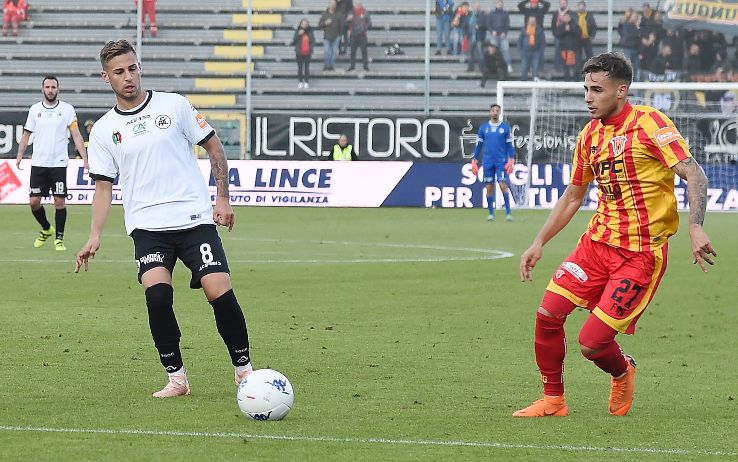 I gemelli Ricci avversari in Spezia-Benevento 3-1 del novembre 2018