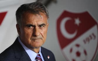 epa07913907 Turkey's head coach Senol Gunes during the UEFA Euro 2020 qualifier Group H soccer match between Turkey and Albania in Istanbul, Turkey, 11 October 2019.  EPA/ERDEM SAHIN