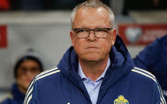 head coach Janne Andersson of Sweden National team  during UEFA EURO 2020 Qualifiers match - Sweden v Spain at Friends Arena in Stockholm - OCTOBER 15, 2019. //MEDVEDANATOLY_choix.3231/1910161053/Credit:ANATOLIY MEDVED/SIPA/1910161059